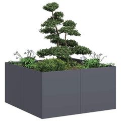 vidaXL Planter Anthracite 80x80x40 cm Cold-rolled Steel 1