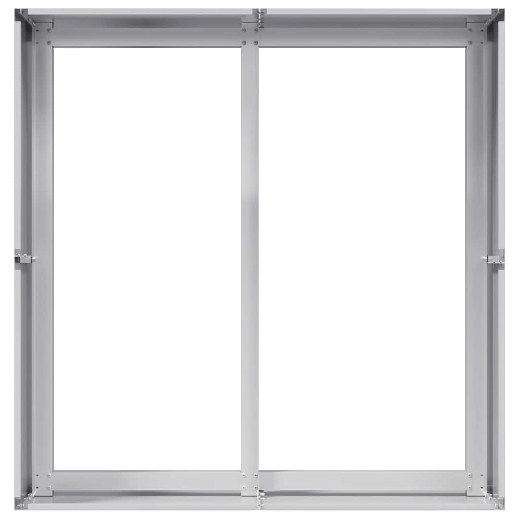 vidaXL Planter 80x80x40 cm Galvanised Steel 5