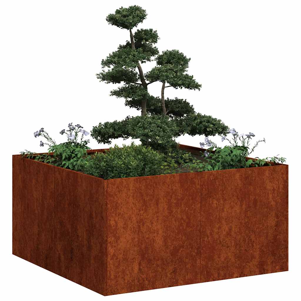 vidaXL Planter 80x80x40 cm Cold-rolled Steel