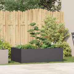 vidaXL Planter Black 120x80x40 cm Steel 3