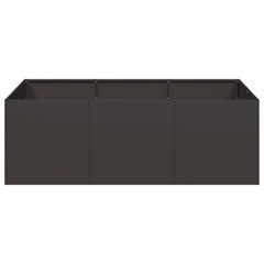vidaXL Planter Black 120x80x40 cm Steel 4