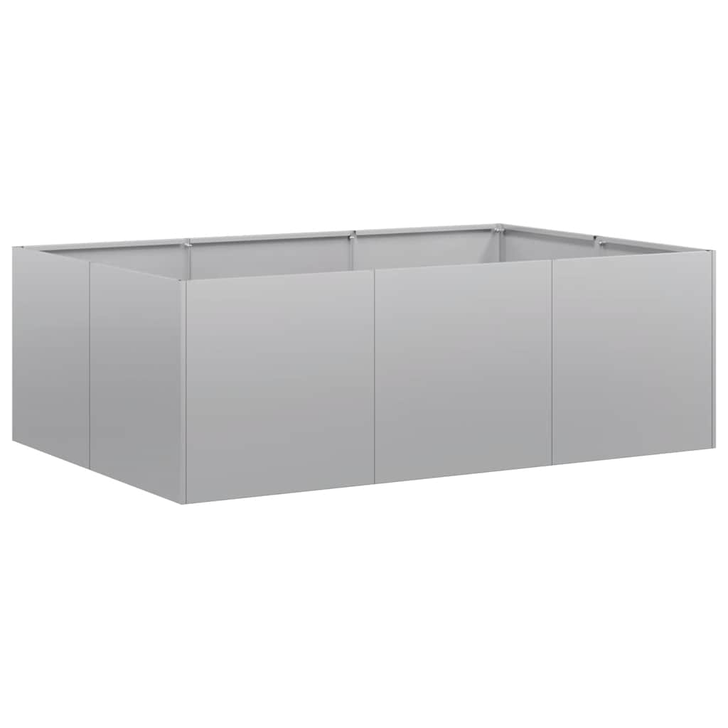 vidaXL Planter 120x80x40 cm Galvanised Steel 2