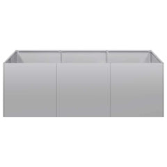 vidaXL Planter 120x80x40 cm Galvanised Steel 4