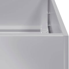 vidaXL Planter 120x80x40 cm Galvanised Steel 6