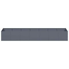 Planter 280x80x40 cm Steel Anthracite