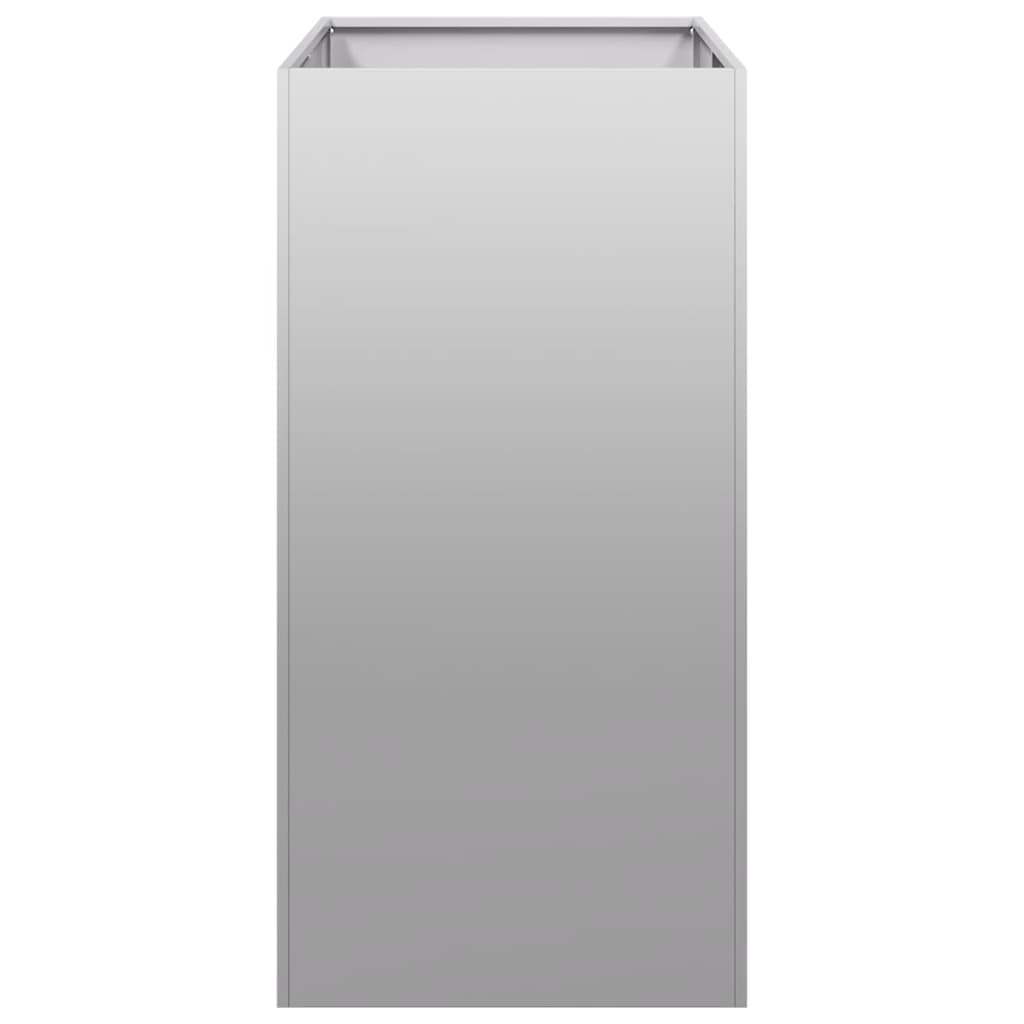 vidaXL Planter 40x80x80 cm Galvanised Steel 4