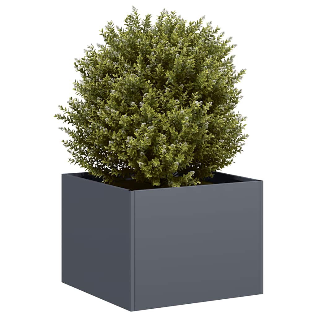 vidaXL Planter Anthracite 40x40x30 cm Steel 1