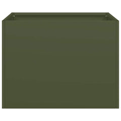 vidaXL Planter Olive Green 40x40x30 cm Steel 4