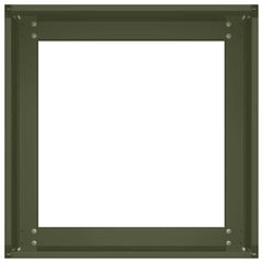 vidaXL Planter Olive Green 40x40x30 cm Steel 5