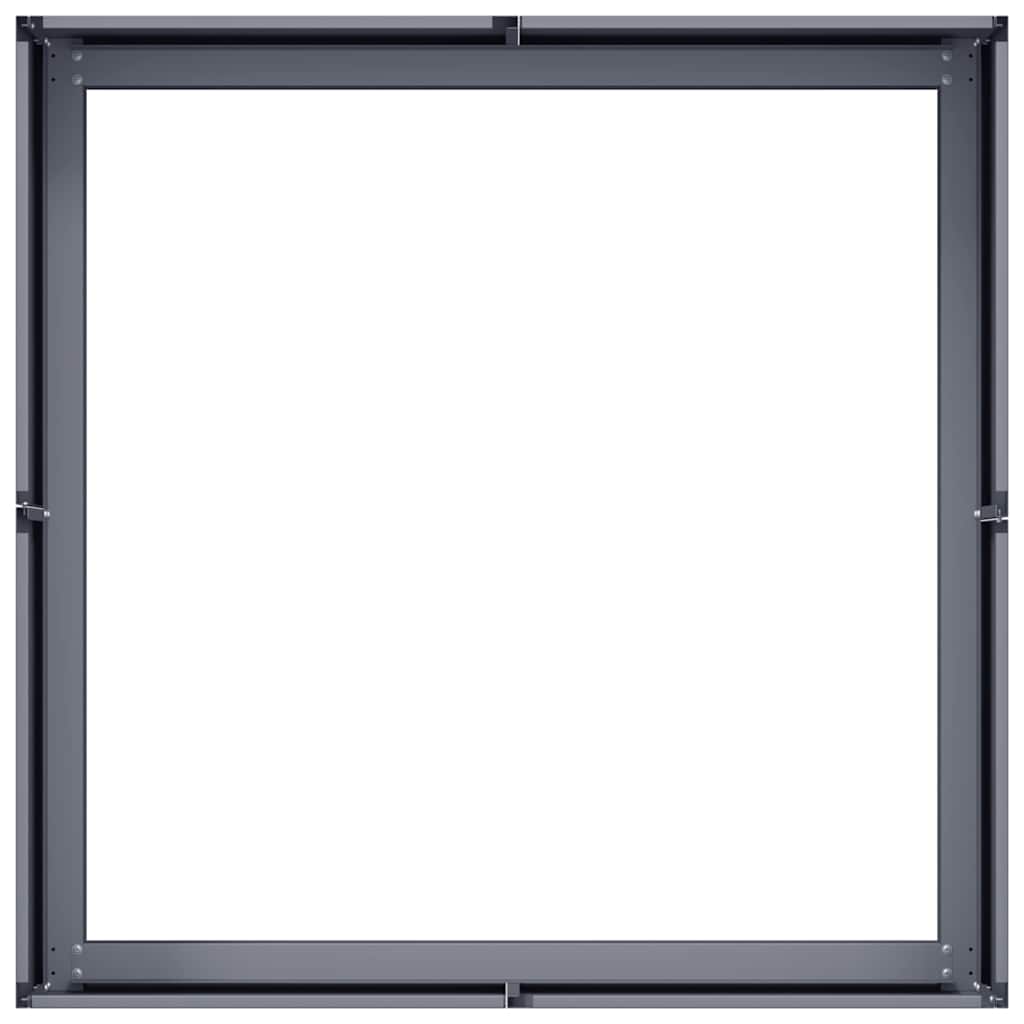 vidaXL Planter Anthracite 80x80x30 cm Steel 4