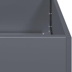 vidaXL Planter Anthracite 80x80x30 cm Steel 5