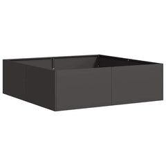 vidaXL Planter Black 100x100x30 cm Steel 2