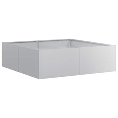 vidaXL Planter 100x100x30 cm Galvanised Steel 2