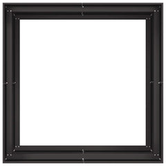 Planter 100x100x80 cm Steel Black
