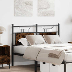 vidaXL Replace Headboard Smoked Oak 120 cm Engineered Wood and Steel 3