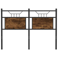 vidaXL Replace Headboard Smoked Oak 120 cm Engineered Wood and Steel 4