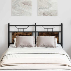 vidaXL Replace Headboard Smoked Oak 120 cm Engineered Wood and Steel 1