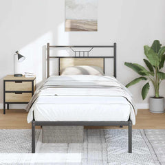 vidaXL Bed Frame without Mattress Sonoma Oak 90x200 cm Engineered Wood 1
