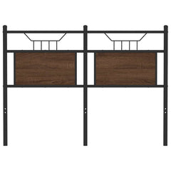 vidaXL Replace Headboard Brown Oak 120 cm Engineered Wood and Steel 4