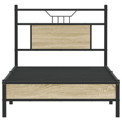vidaXL Bed Frame without Mattress Sonoma Oak 80x200 cm Engineered Wood 6