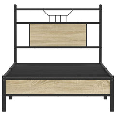 vidaXL Bed Frame without Mattress Sonoma Oak 90x200 cm Engineered Wood 6