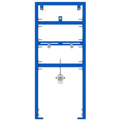 vidaXL Wall Support for Urinal System Manual Blue 50 x 3 x 112 cm 2