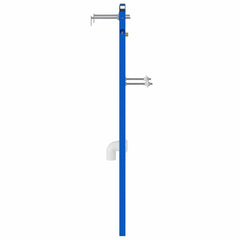 vidaXL Wall Support for Urinal System Manual Blue 50 x 3 x 112 cm 3