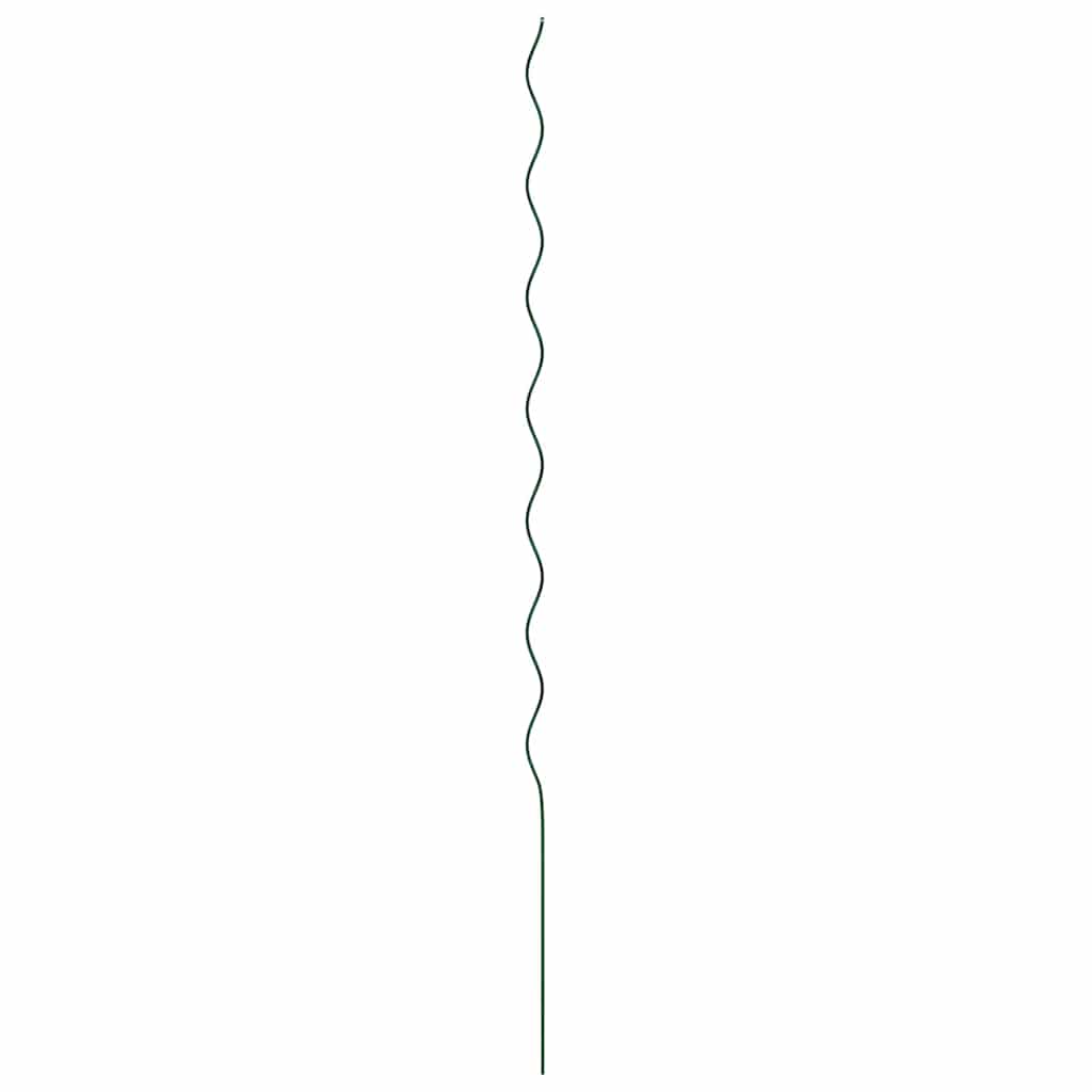 vidaXL Plant Support 5 pcs Green 170 x 0.6 x 0.6 cm Steel 5