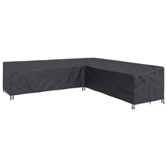 vidaXL Furniture Cover 325 x 325 x 80 cm 210D Oxford Fbric L-Shape 5