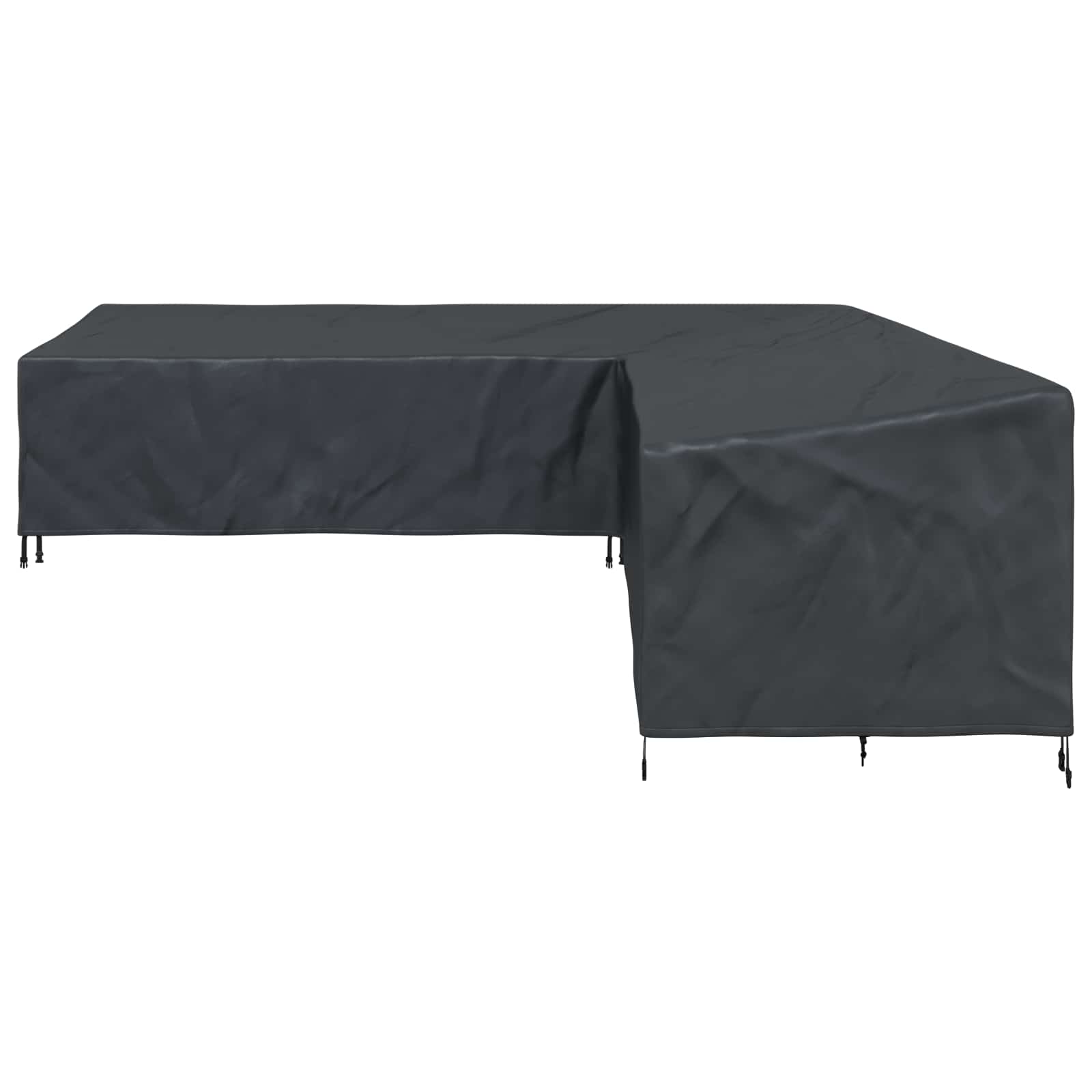 vidaXL Furniture Cover 325 x 325 x 80 cm 600D Oxford Fbric L-Shape 6