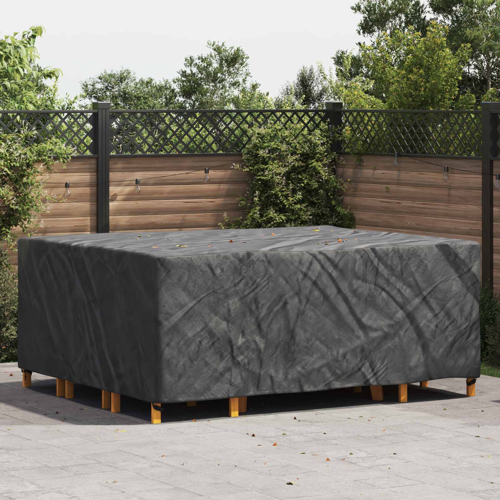 vidaXL Furniture Cover Plain Black 250 x 210 x 90 cm 420D 1
