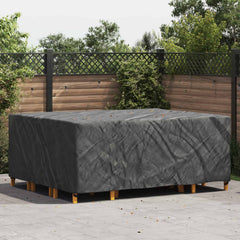 vidaXL Furniture Cover Plain Black 250 x 210 x 90 cm 420D 1