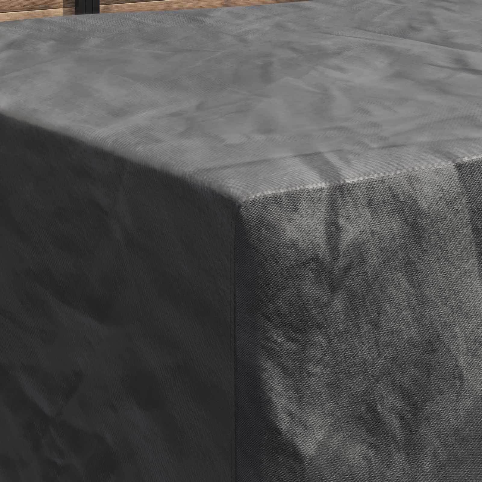 vidaXL Furniture Cover Plain Black 280 x 204 x 106 cm 420D 4