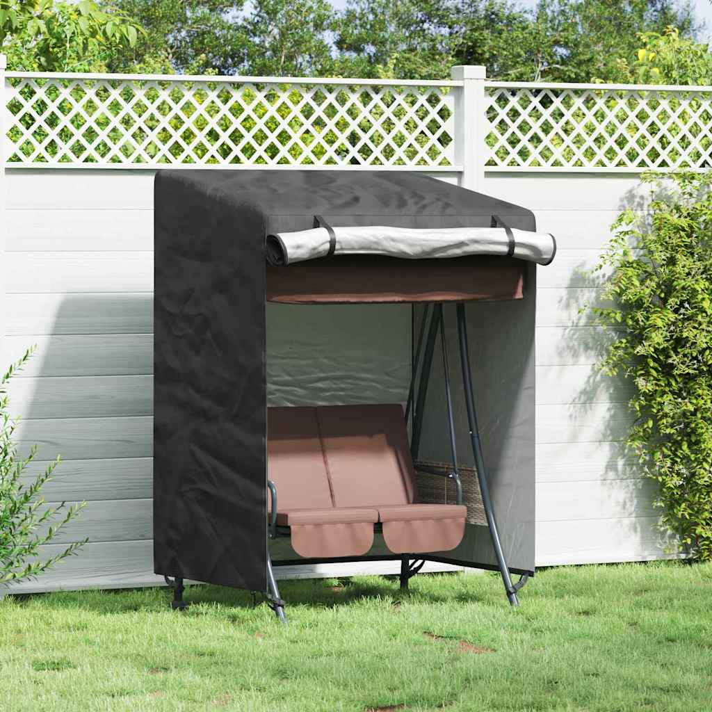 vidaXL Outdoor Swing Cover Black 120 x 90 x 155 cm 600D Oxford Fbric 1