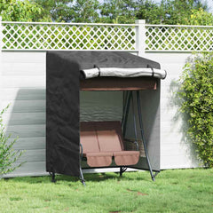 vidaXL Outdoor Swing Cover Black 120 x 90 x 155 cm 600D Oxford Fbric 1