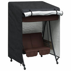 vidaXL Outdoor Swing Cover Black 120 x 90 x 155 cm 600D Oxford Fbric 3
