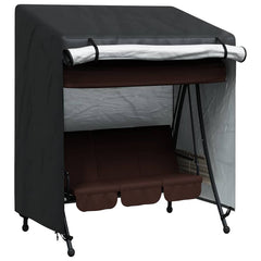 vidaXL Outdoor Swing Cover Black 135 x 100 x 165 cm 600D Oxford Fbric 3