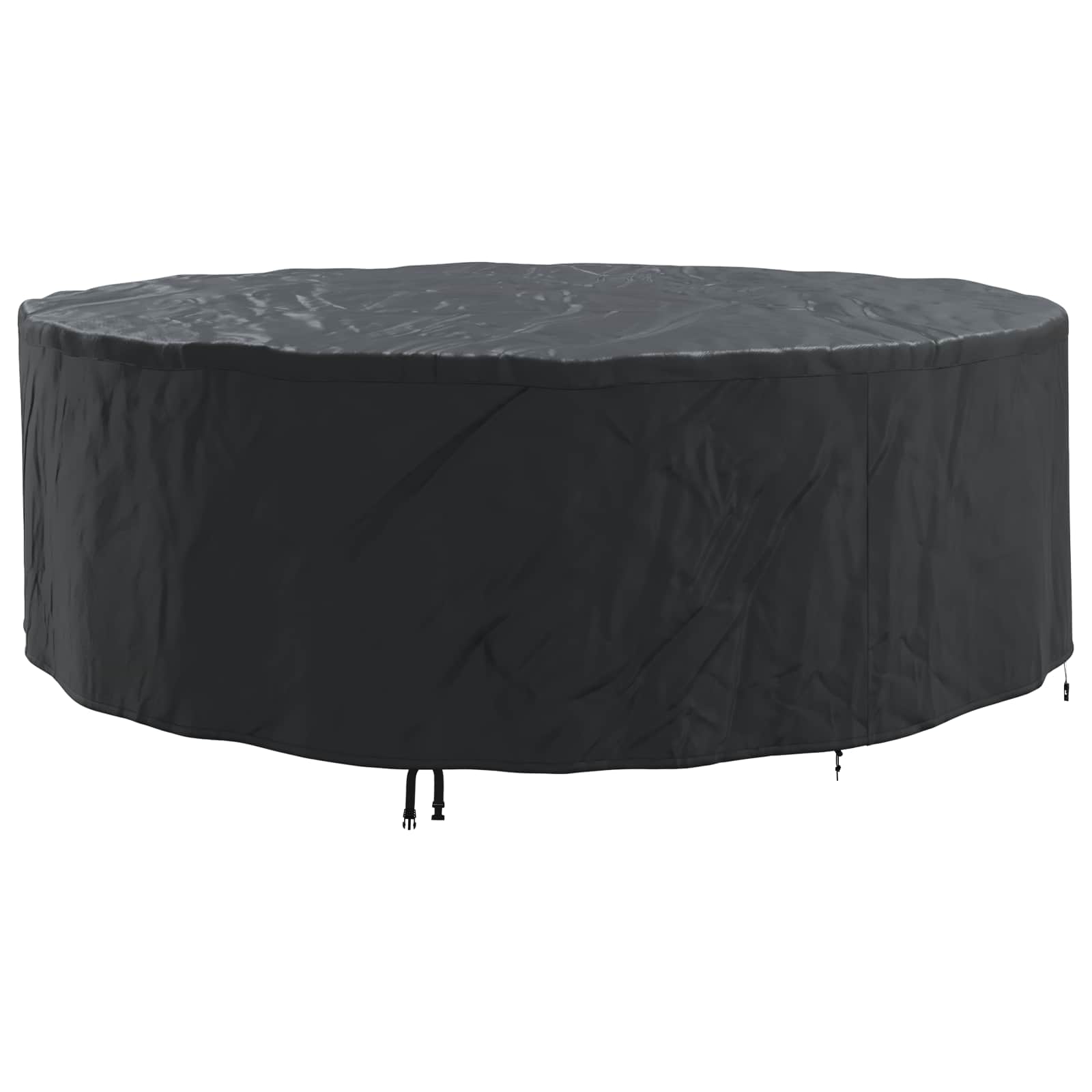 vidaXL Furniture Cover 279 x 279 x 71 cm 420D Oxford Fbric Round Black 2