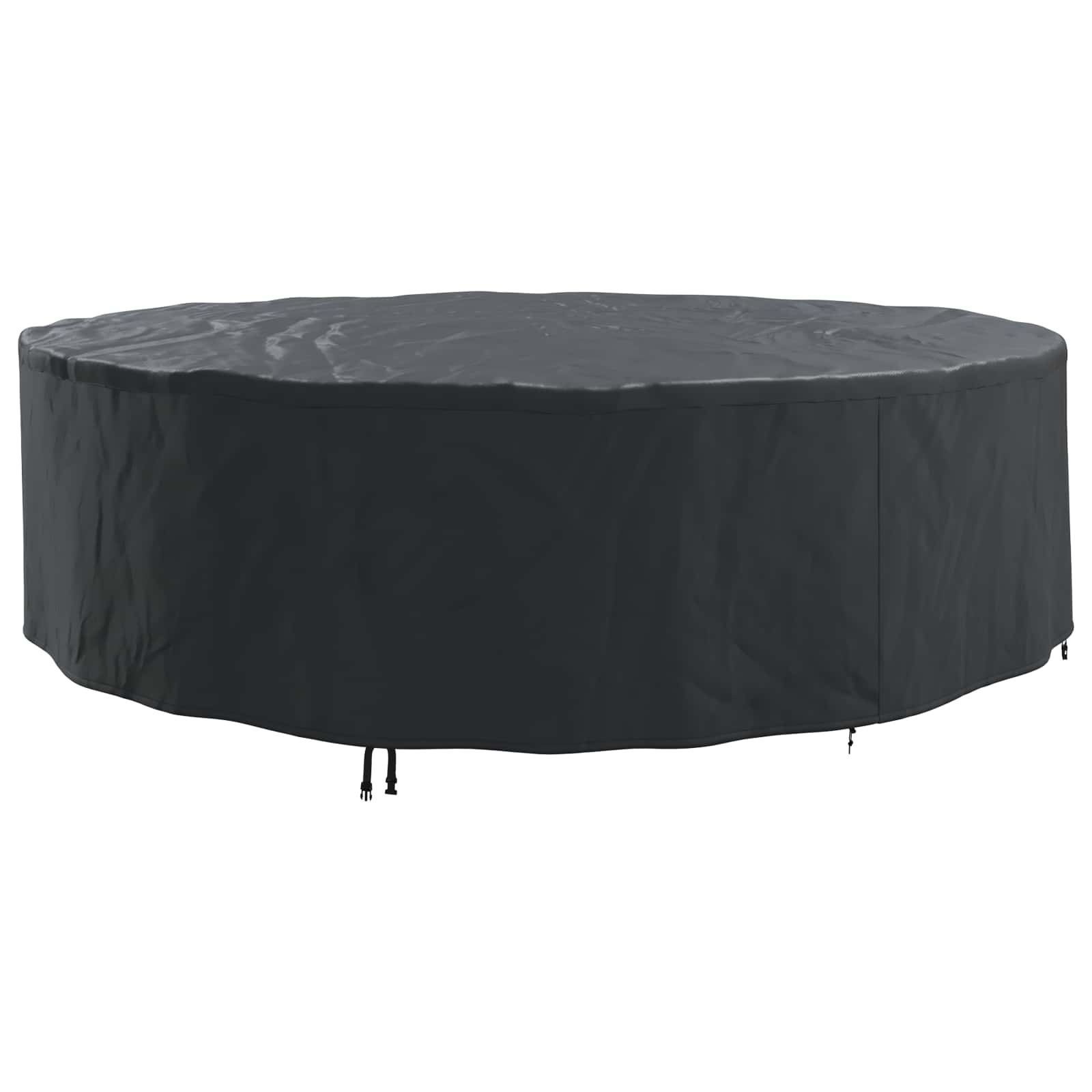 vidaXL Furniture Cover 320 x 320 x 85 cm 600D Oxford Fbric Round Black 4