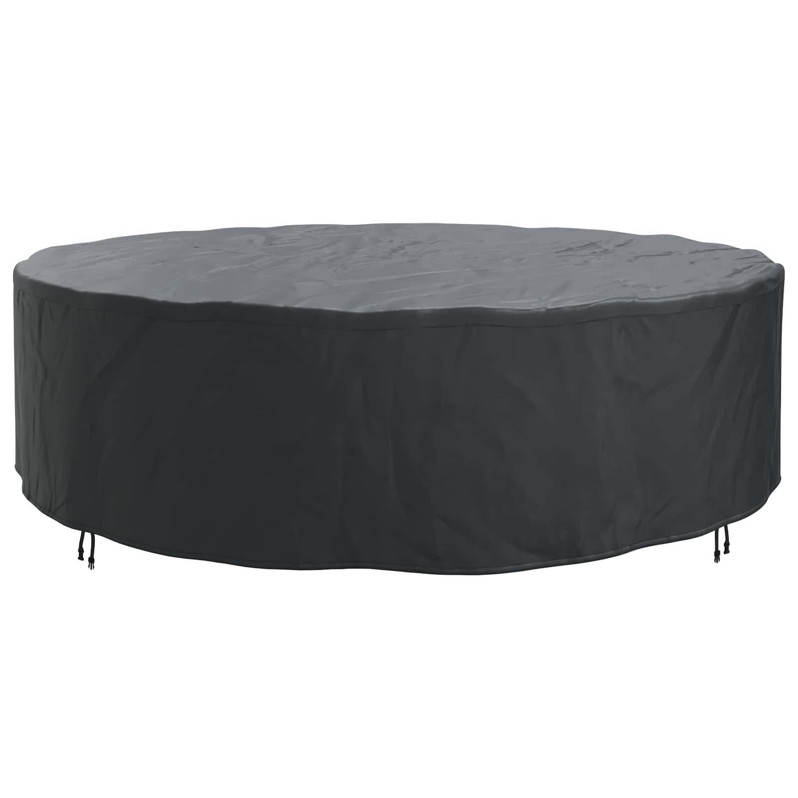 vidaXL Furniture Cover 320 x 320 x 85 cm 600D Oxford Fbric Round Black 6