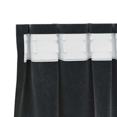 vidaXL Curtains 2 pcs Black 140 x 225 cm Velvet 5