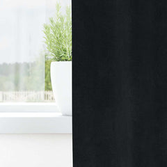 vidaXL Curtains 2 pcs Black 140 x 225 cm Velvet 3