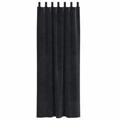 vidaXL Curtains 2 pcs Black 140 x 245 cm Velvet 4