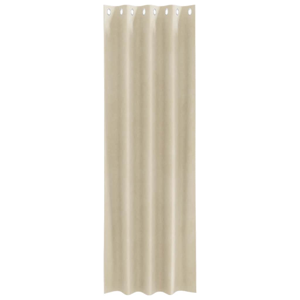 vidaXL Curtains 2 pcs Cream 140 x 225 cm Velvet 4