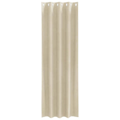 vidaXL Curtains 2 pcs Cream 140 x 225 cm Velvet 4