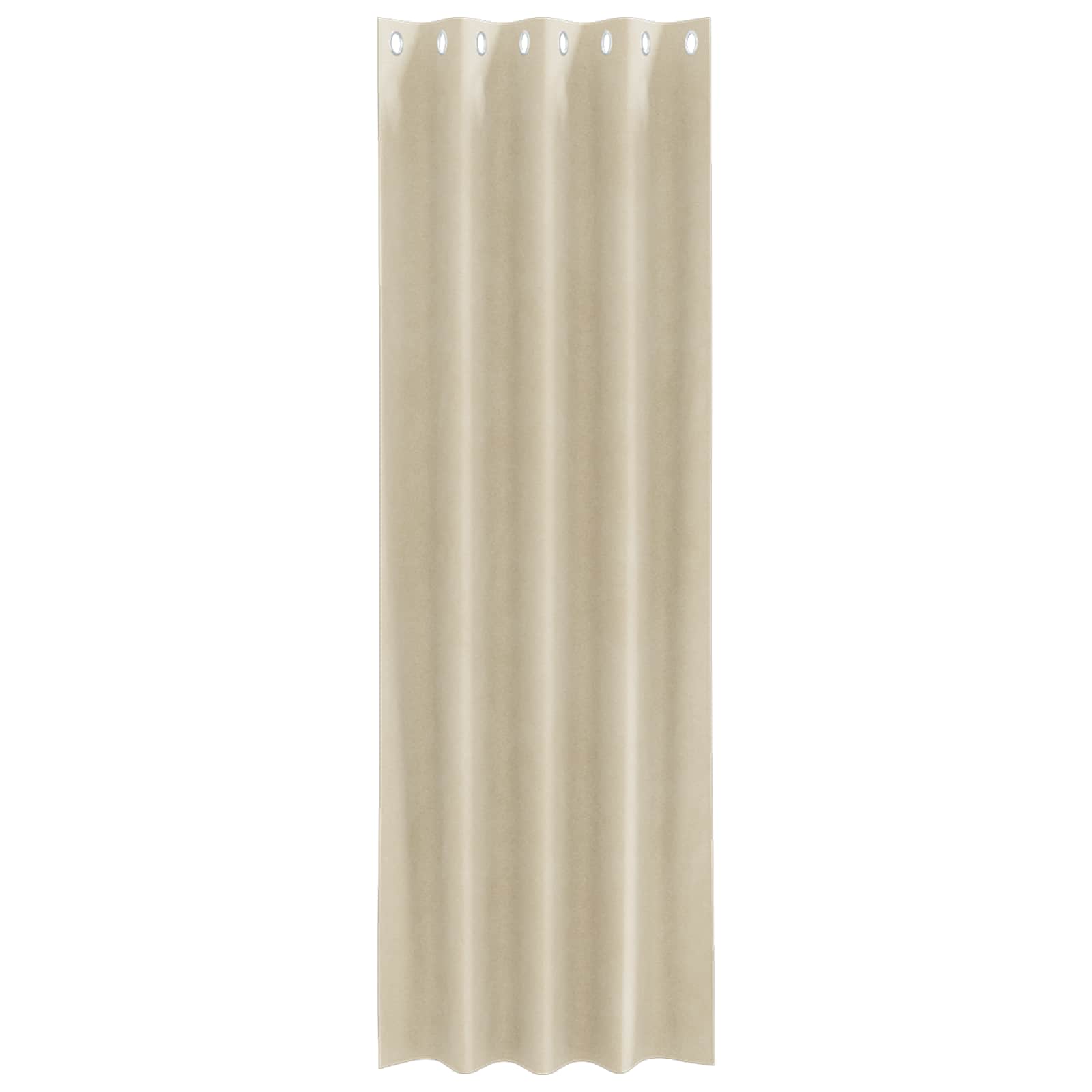 vidaXL Curtains 2 pcs Cream 140 x 245 cm Velvet 4