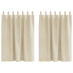 vidaXL Curtains 2 pcs Cream 140 x 140 cm Velvet 2
