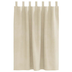 vidaXL Curtains 2 pcs Cream 140 x 140 cm Velvet 4