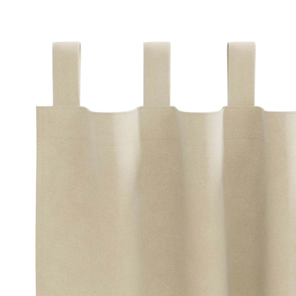 vidaXL Curtains 2 pcs Cream 140 x 260 cm Velvet 5