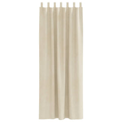 vidaXL Curtains 2 pcs Cream 140 x 260 cm Velvet 4